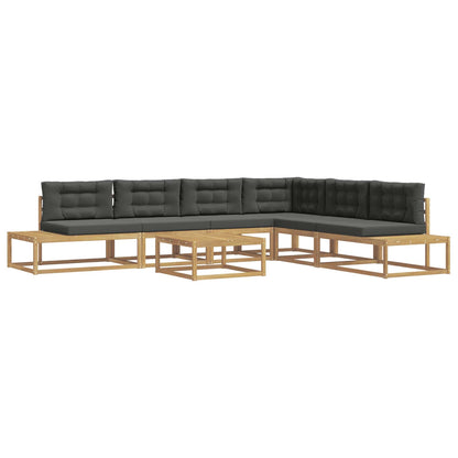 Set di divani da esterno Bianco 79 x 79 x 37 cm Poliestere | homemem39