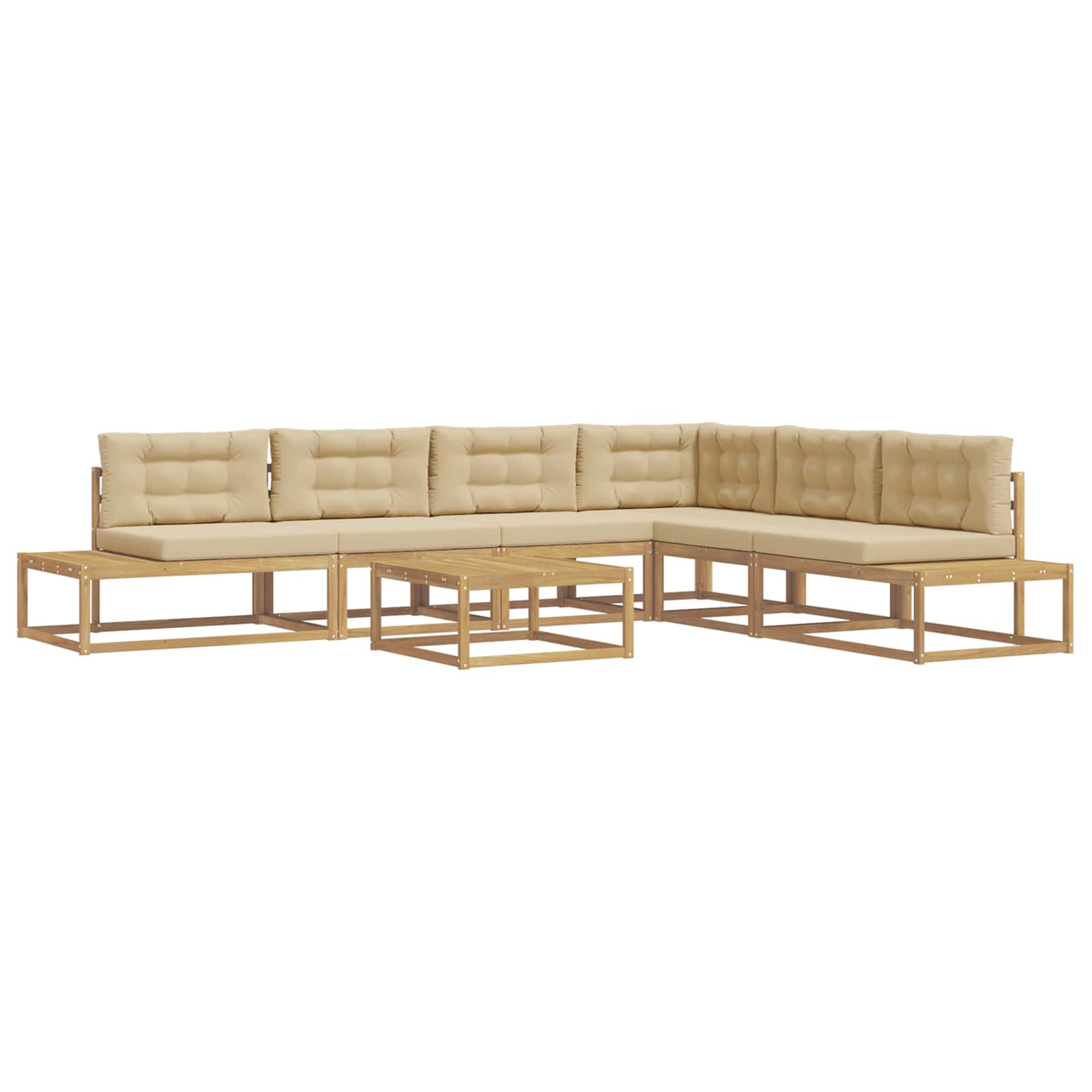 Set di divani da esterno Bianco 79 x 79 x 37 cm Poliestere | homemem39