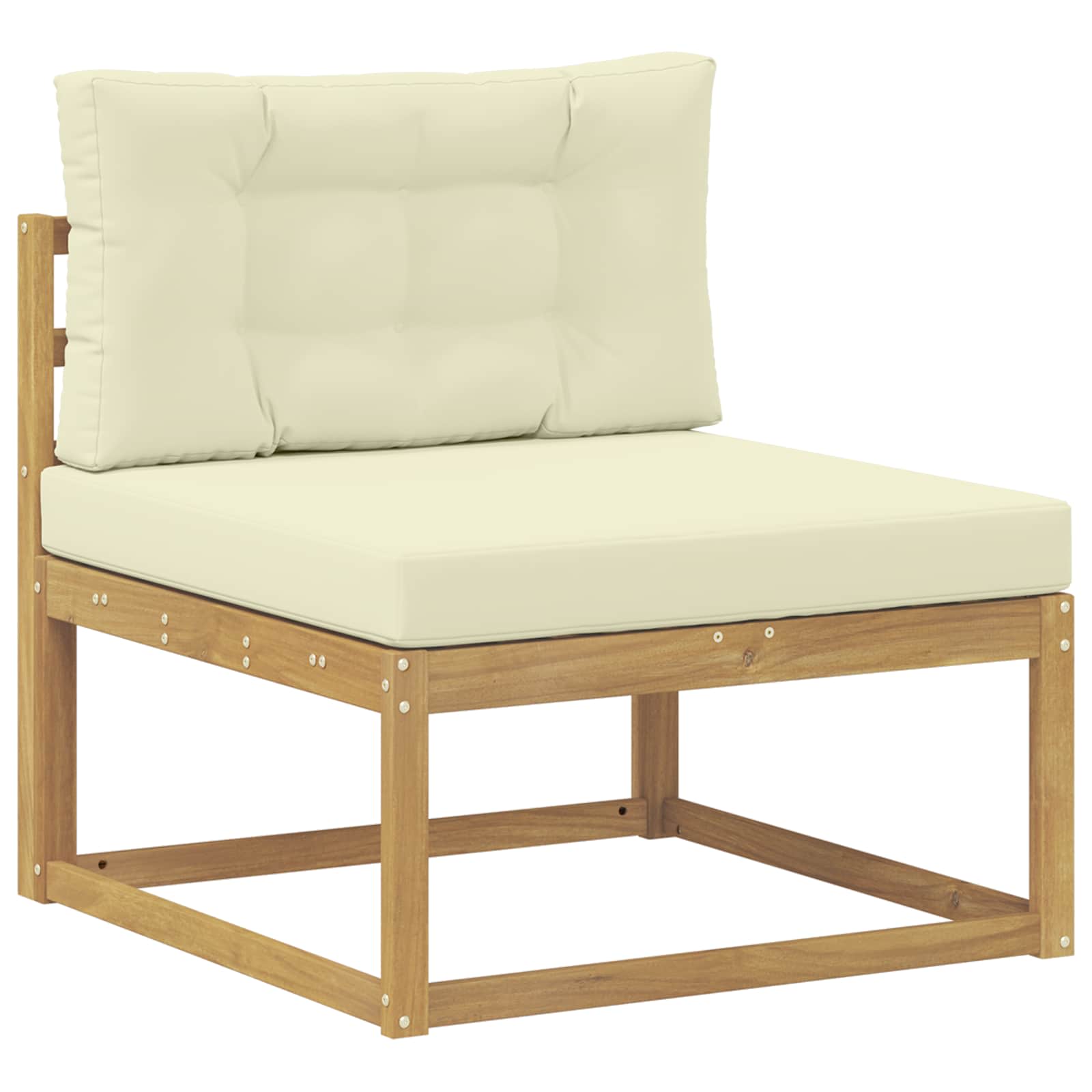 Set di divani da esterno con cuscino 10 pcs Bianco e Crema | homemem39