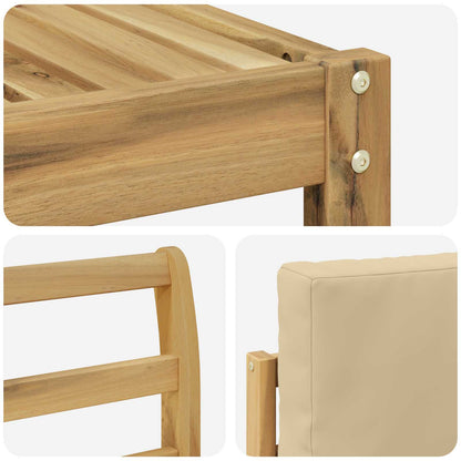 Set di divani da esterno 6 pz Bianco e Beige | homemem39