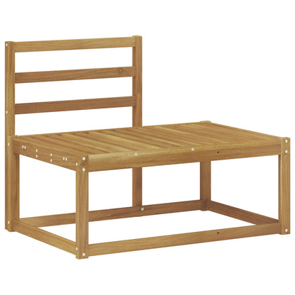 Set di divani da esterno 3 pz Bianco Legno di Acacia Massello | homemem39