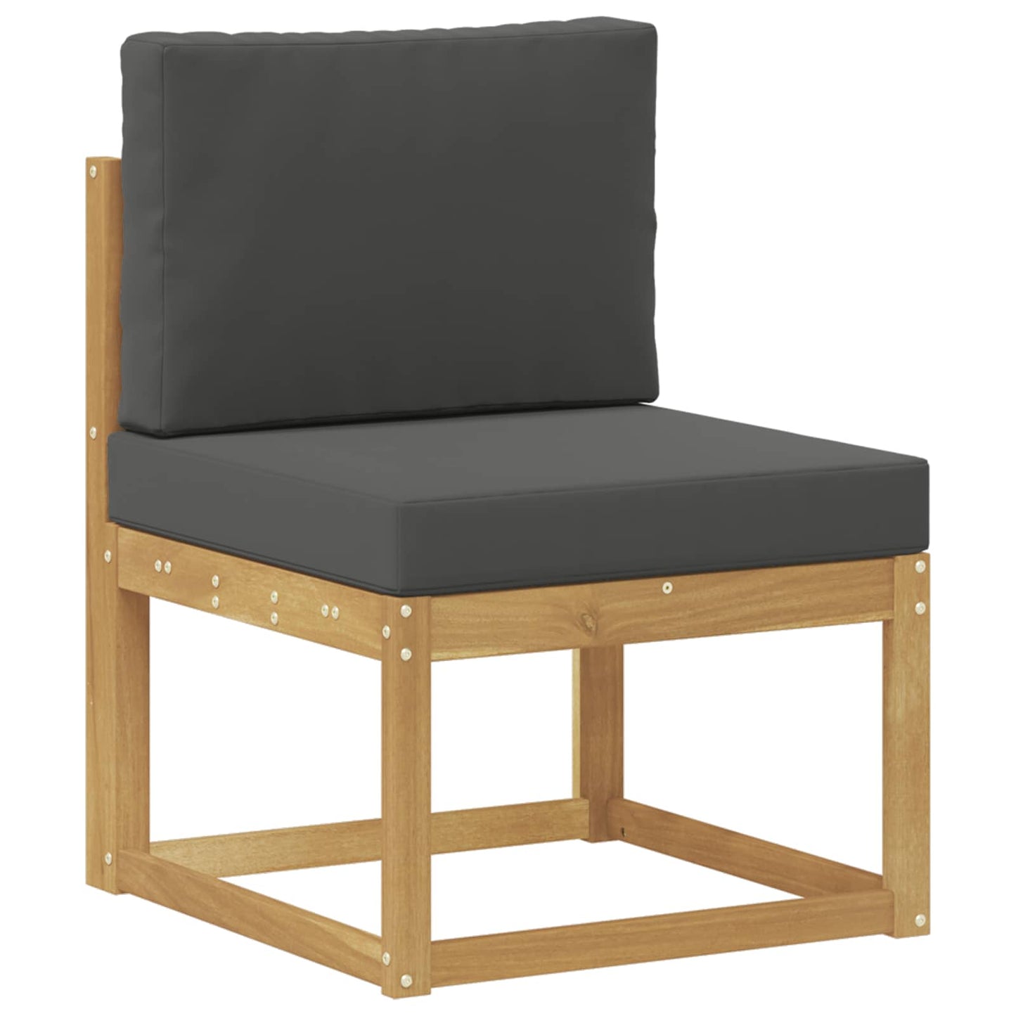 Set di divani da esterno 4 Pezzo Bianco e Antracite Poliestere - homemem39