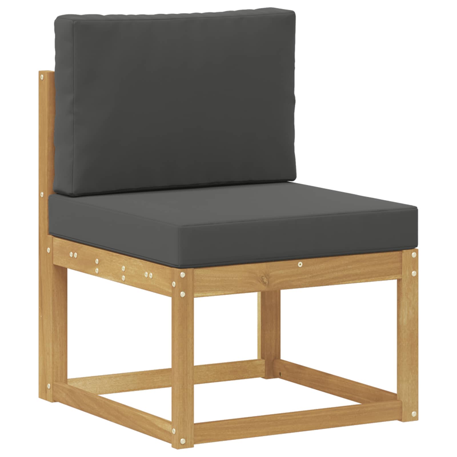 Set di divani da esterno 4 Pezzo Bianco e Antracite Poliestere - homemem39