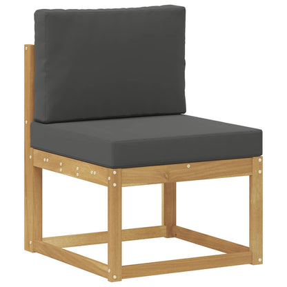 Set di divani da esterno 4 Pezzo Bianco e Antracite Poliestere - homemem39