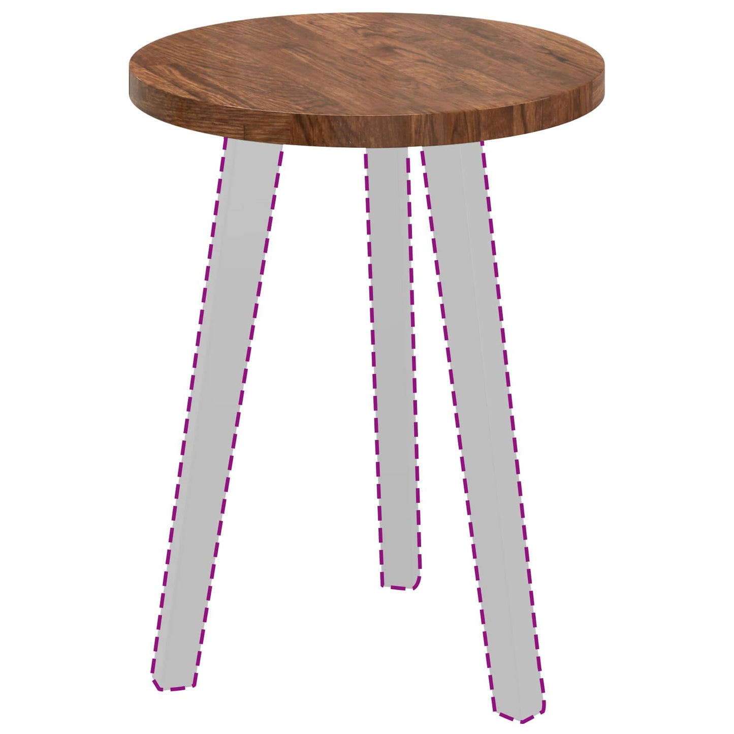 Piano del tavolo Marrone Chiaro Ø 40 x 2,5 cm | homemem39