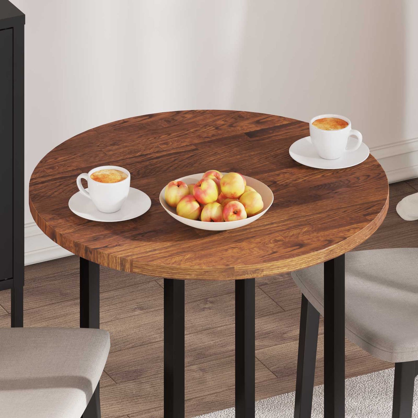 Piano del tavolo Marrone Chiaro Ø 70 x 2,5 cm | homemem39
