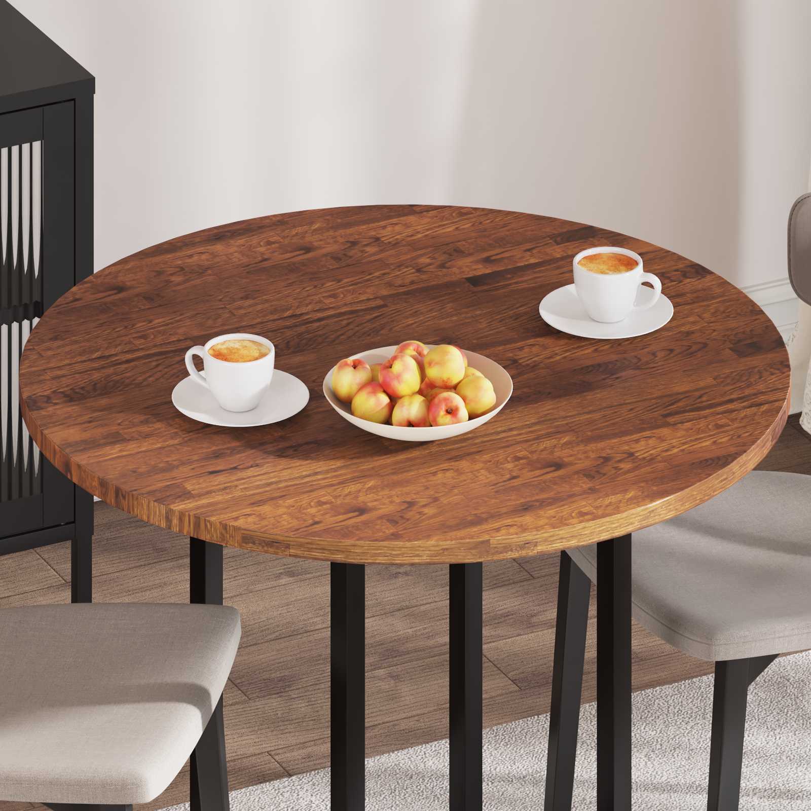 Piano del tavolo Marrone Chiaro Ø 90 x 2,5 cm | homemem39