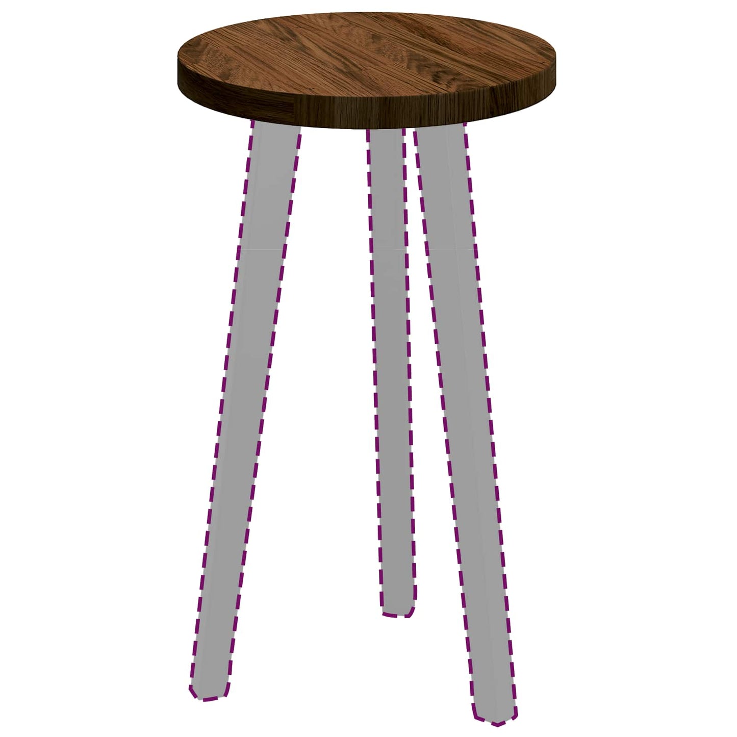 Piano del tavolo Marrone Scuro Ø 30 x 2,5 cm | homemem39
