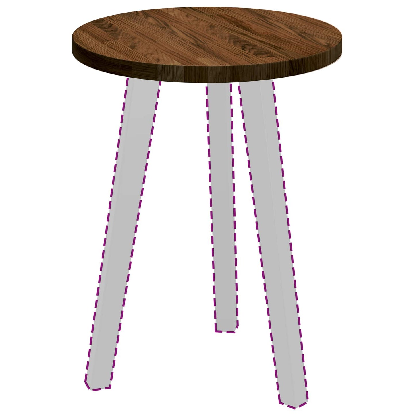 Piano del tavolo Marrone Scuro Ø 40 x 2,5 cm | homemem39