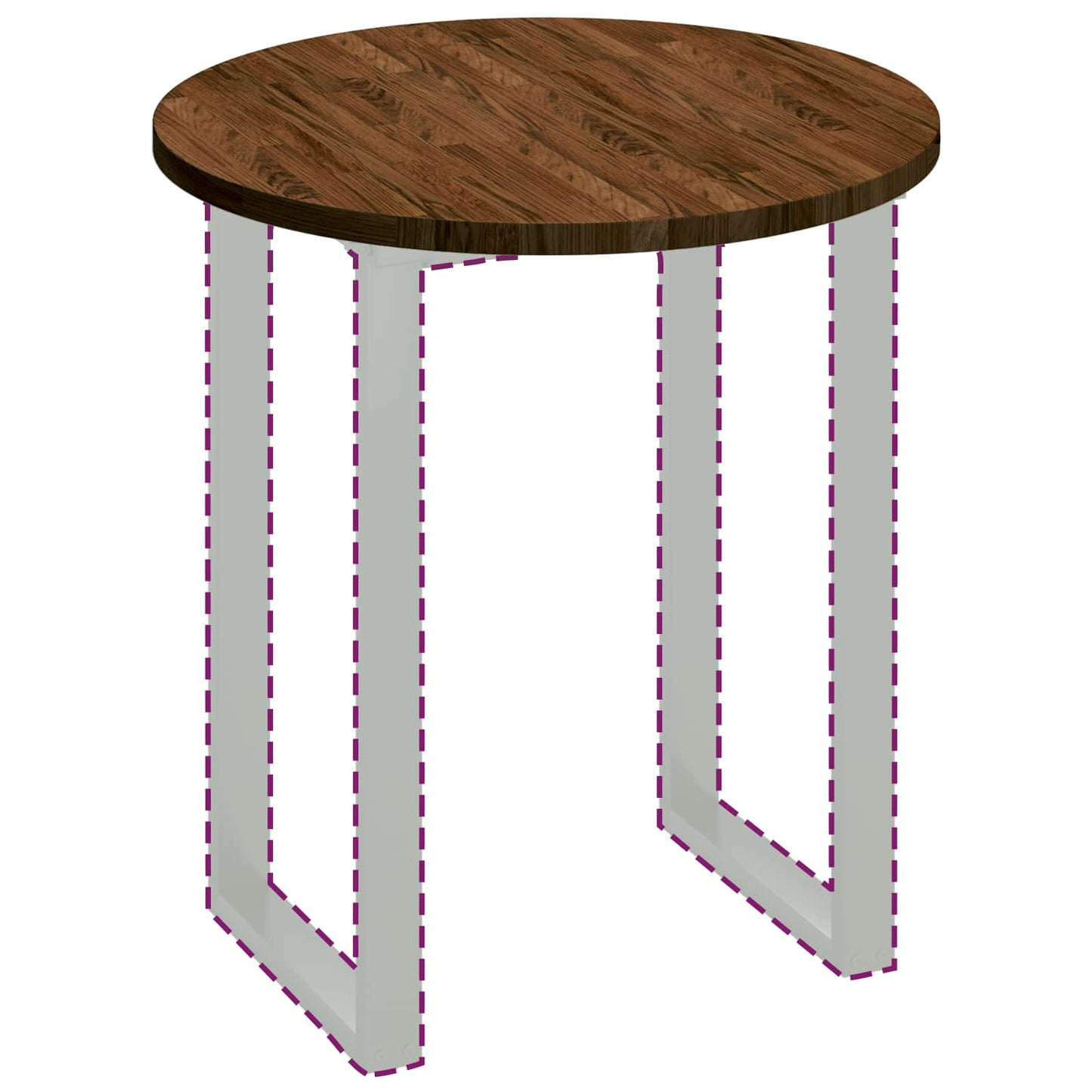 Piano del tavolo Marrone Scuro Ø 70 x 2,5 cm | homemem39