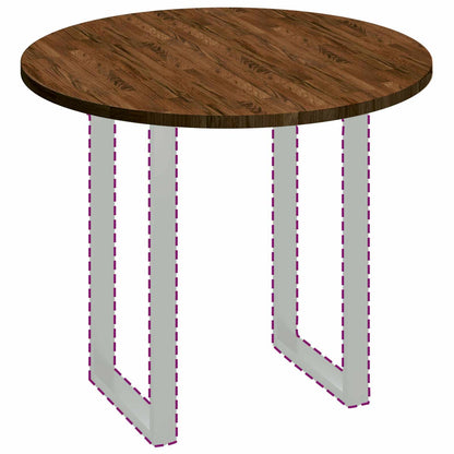 Piano del tavolo Marrone Scuro Ø 90 x 2,5 cm | homemem39