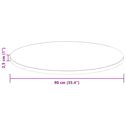 Piano del tavolo Marrone Scuro Ø 90 x 2,5 cm | homemem39