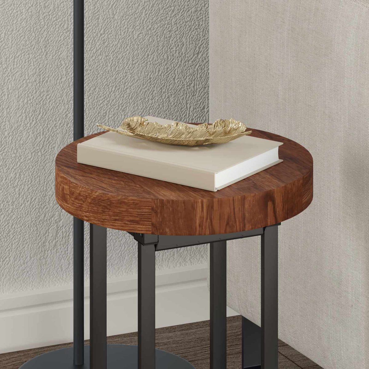 Piano del tavolo Ø 30 x 4 cm Rotondo Legno di Quercia Massello | homemem39