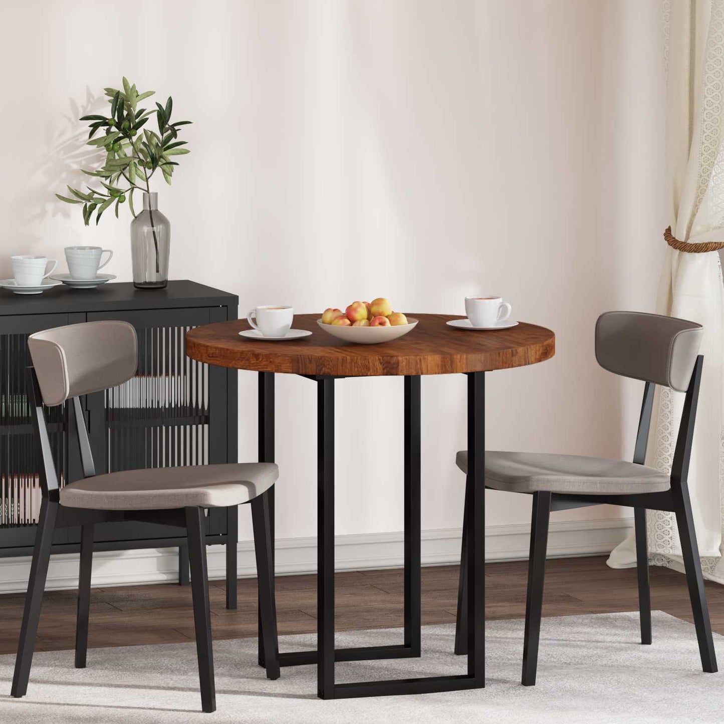 Piano del tavolo Marrone Chiaro Ø 80 x 4 cm | homemem39