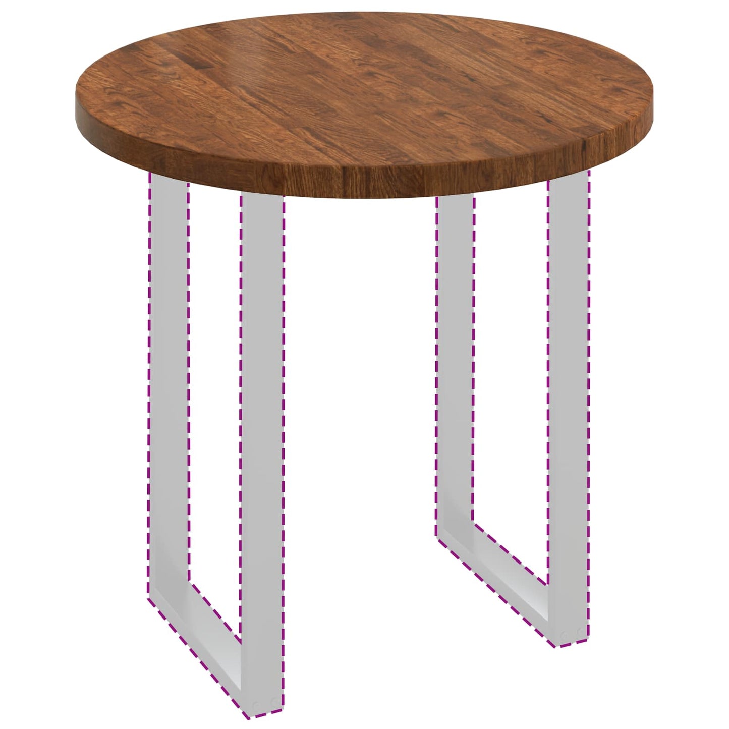 Piano del tavolo Marrone Chiaro Ø 80 x 4 cm | homemem39