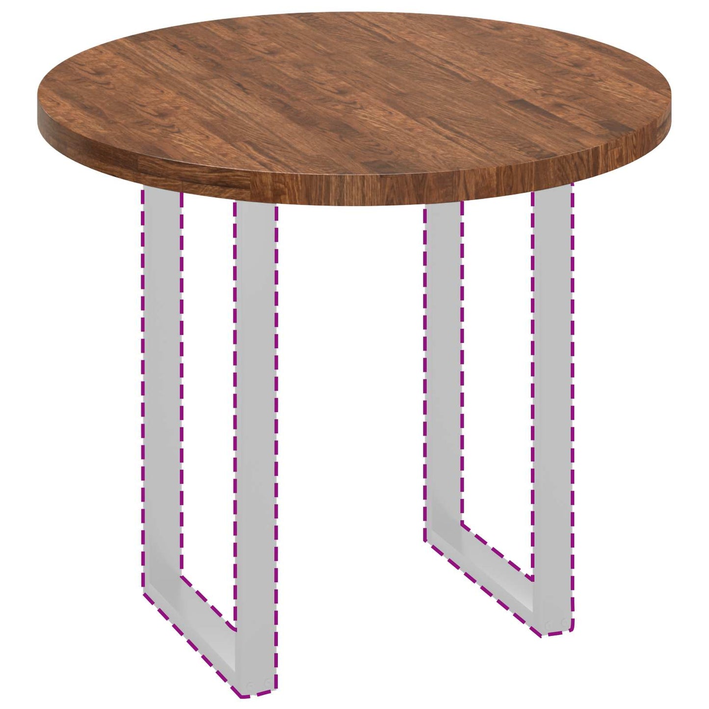 Piano del tavolo Marrone Chiaro Ø 90 x 4 cm | homemem39