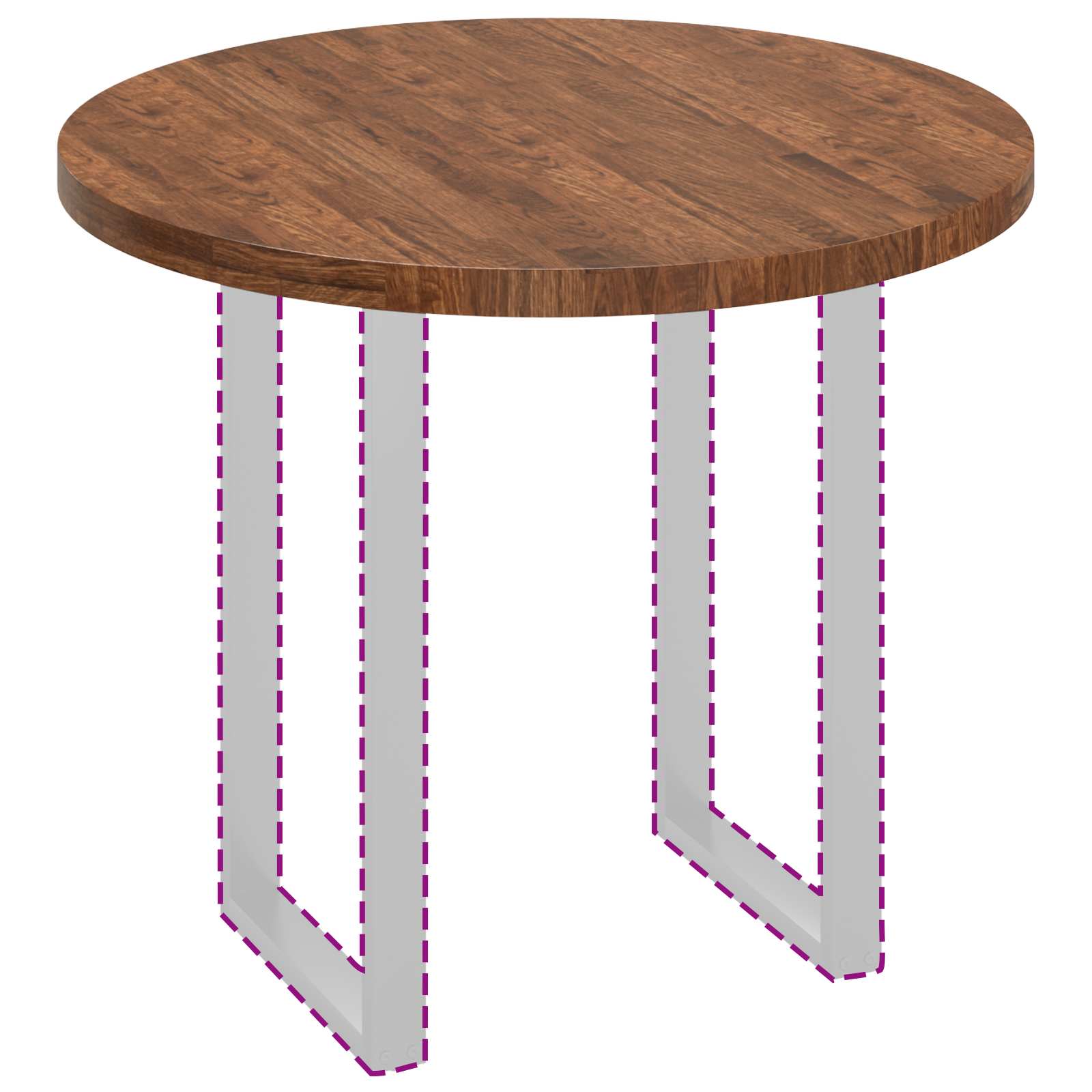 Piano del tavolo Marrone Chiaro Ø 90 x 4 cm | homemem39