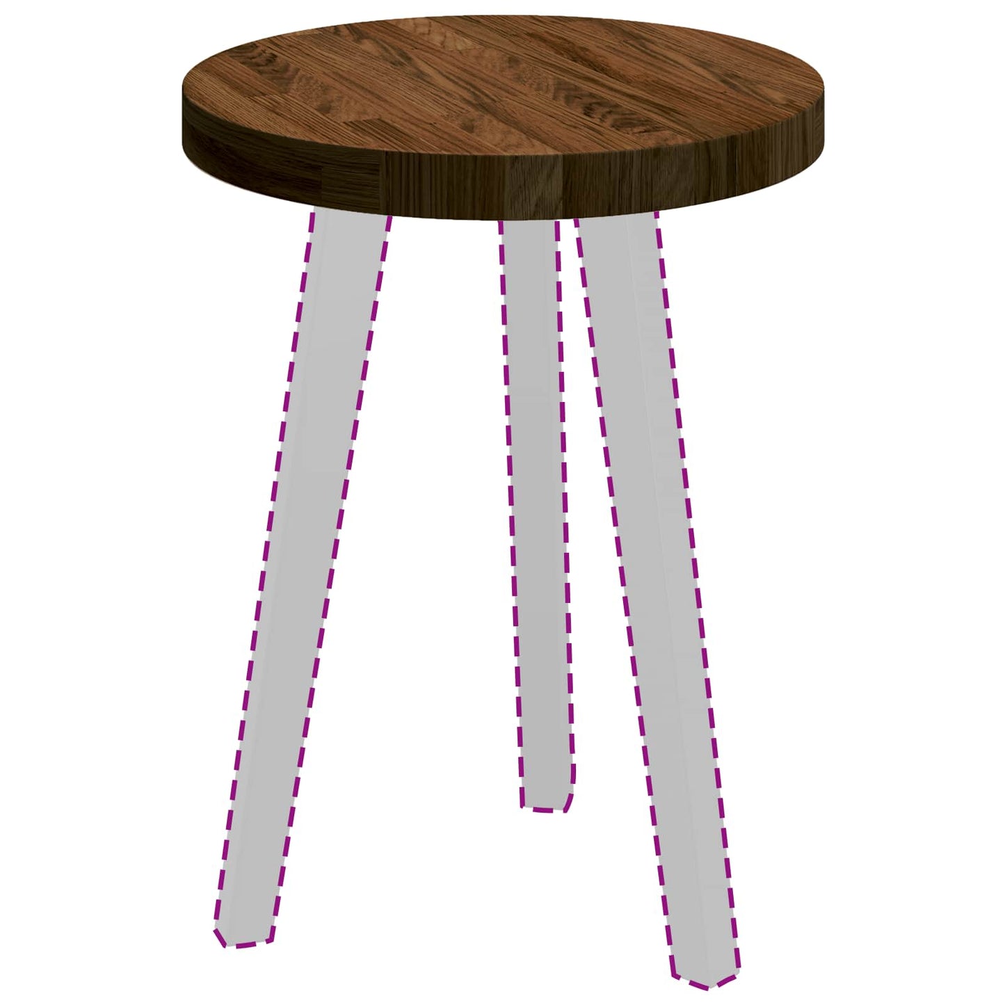 Piano del tavolo Marrone Scuro Ø 40 x 4 cm | homemem39