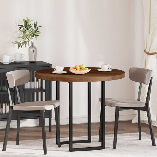 Piano del tavolo Marrone Scuro Ø 90 x 4 cm | homemem39