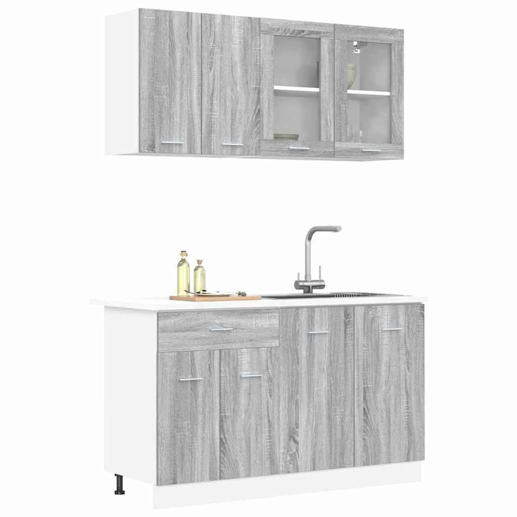 Unità Cucina Lyon 4 pcs Sonoma grigio Legno ingegnerizzato | homemem39