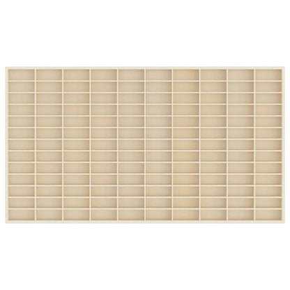 Vetrina a muro Beige 98 x 4,5 x 55 cm Legno multistrato
