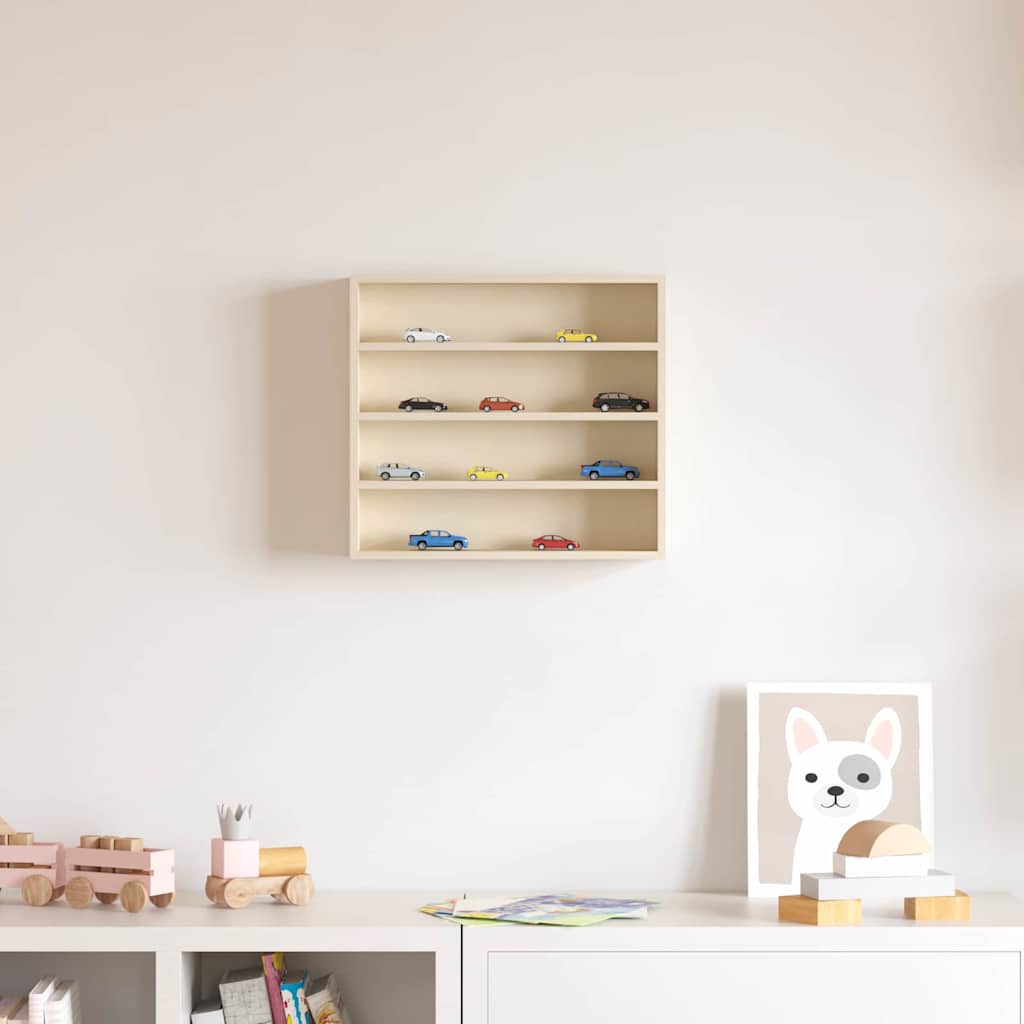 Vetrina a muro Beige 40 x 8,5 x 37 cm Legno multistrato | homemem39