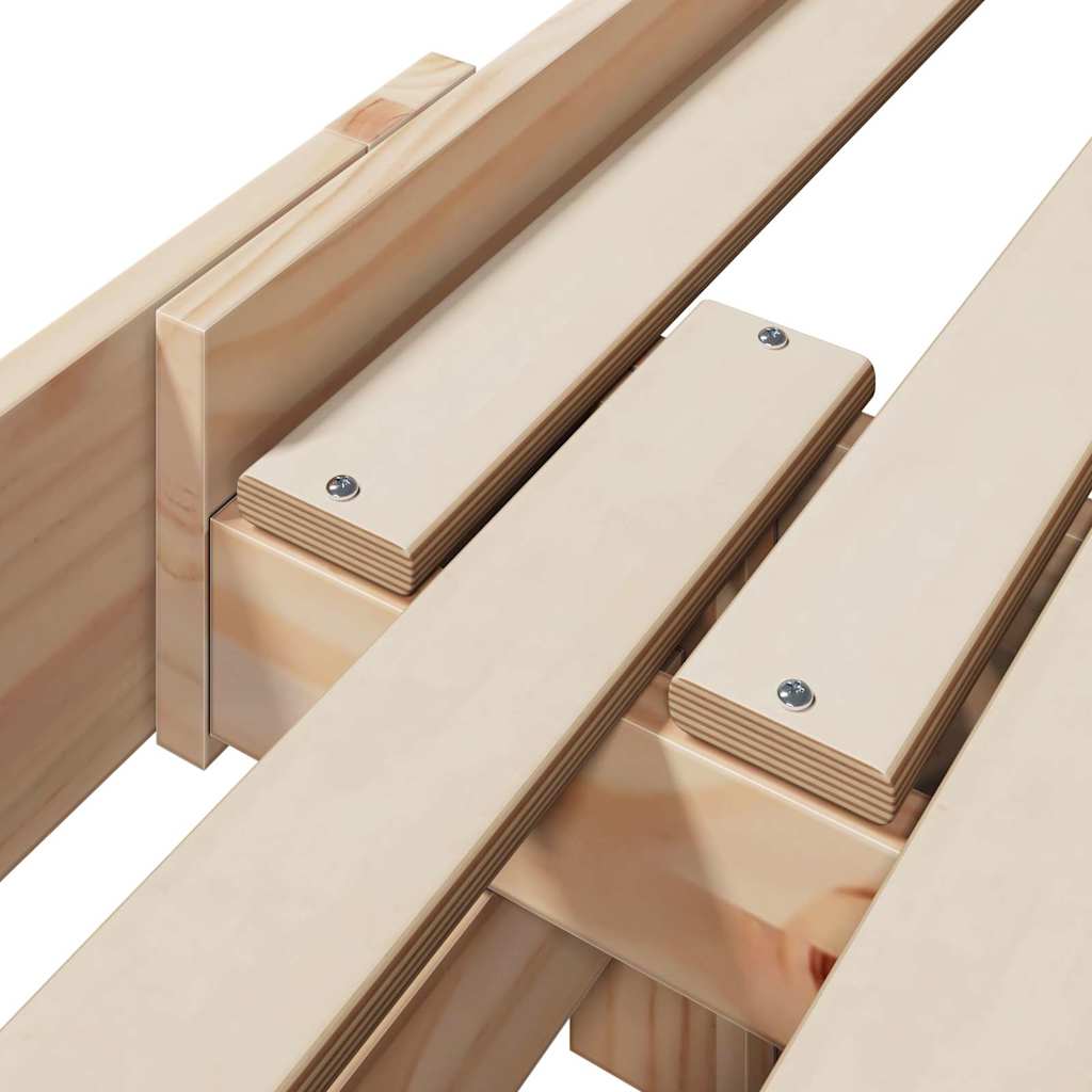 Struttura del letto Marrone 80 x 200 cm Legno multistrato | homemem39
