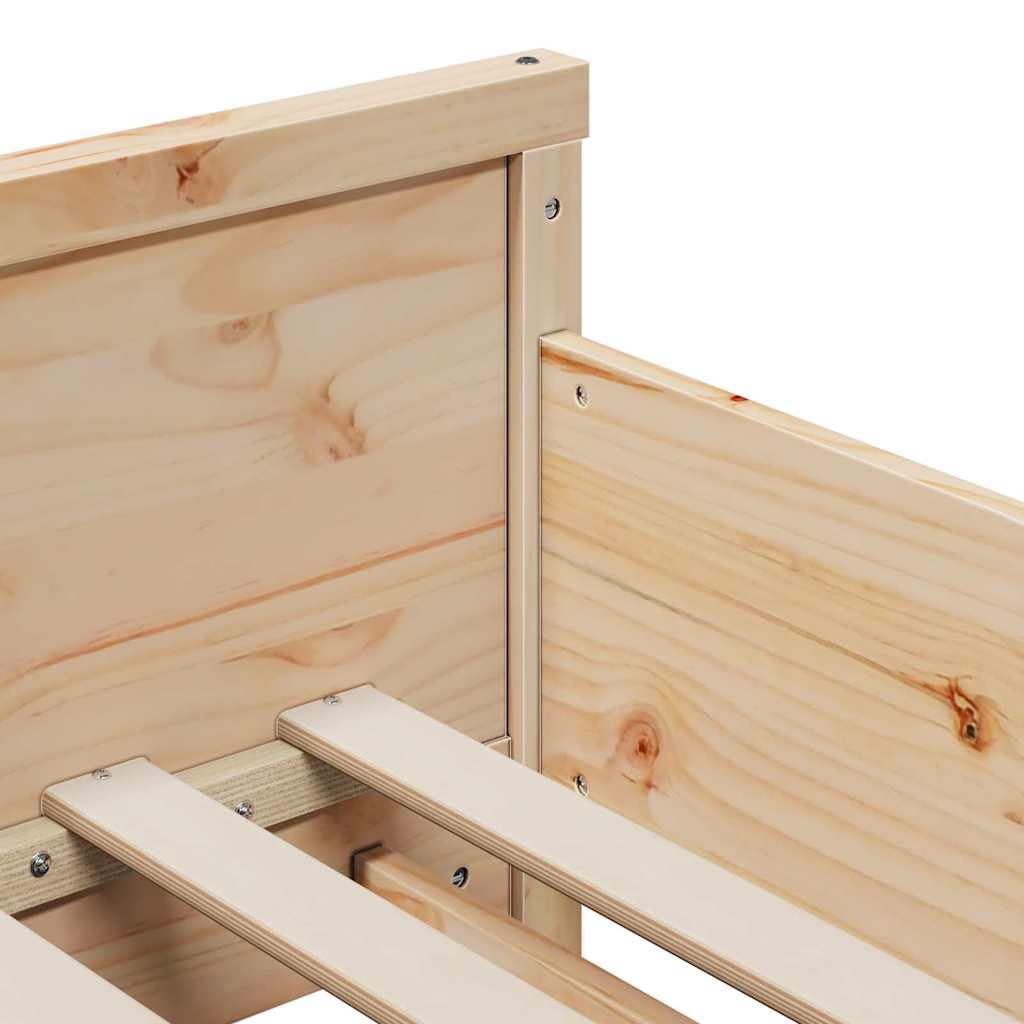 Struttura del letto Marrone 80 x 200 cm Legno multistrato | homemem39