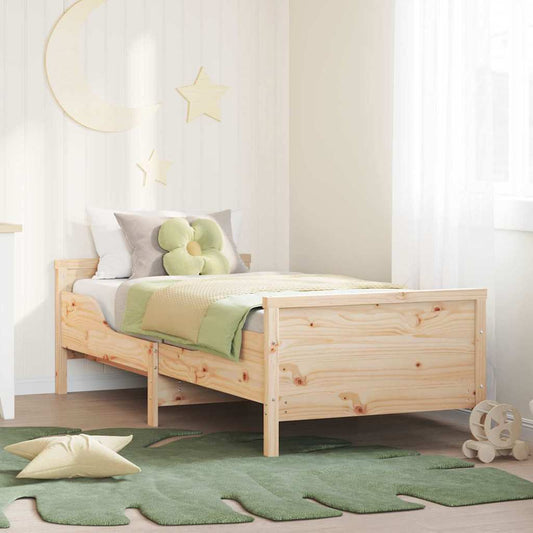 Struttura del letto Marrone 80 x 200 cm Legno multistrato | homemem39