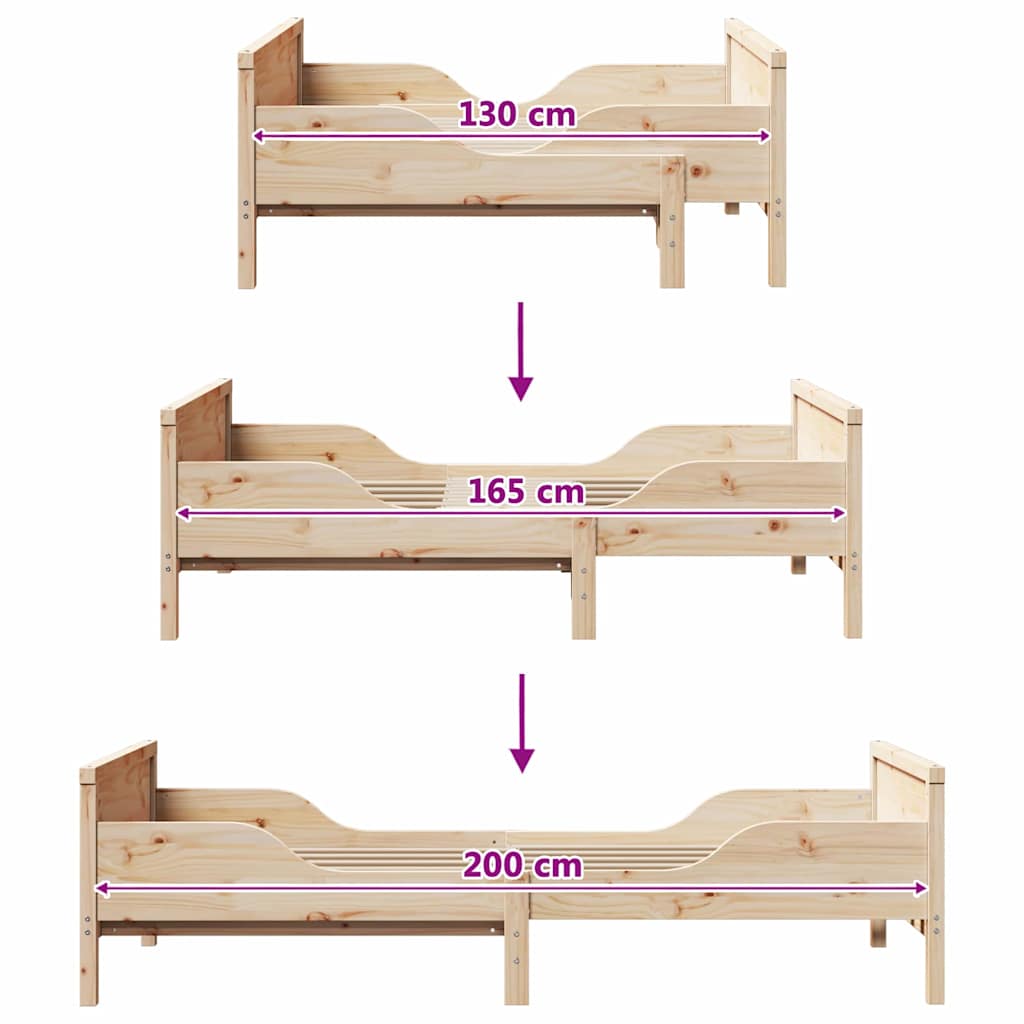 Struttura del letto Marrone 80 x 200 cm Legno multistrato | homemem39