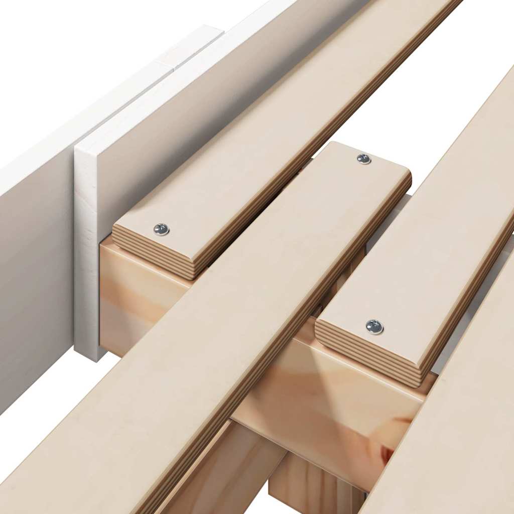 Struttura del letto Bianco 80 x 200 cm Legno multistrato | homemem39