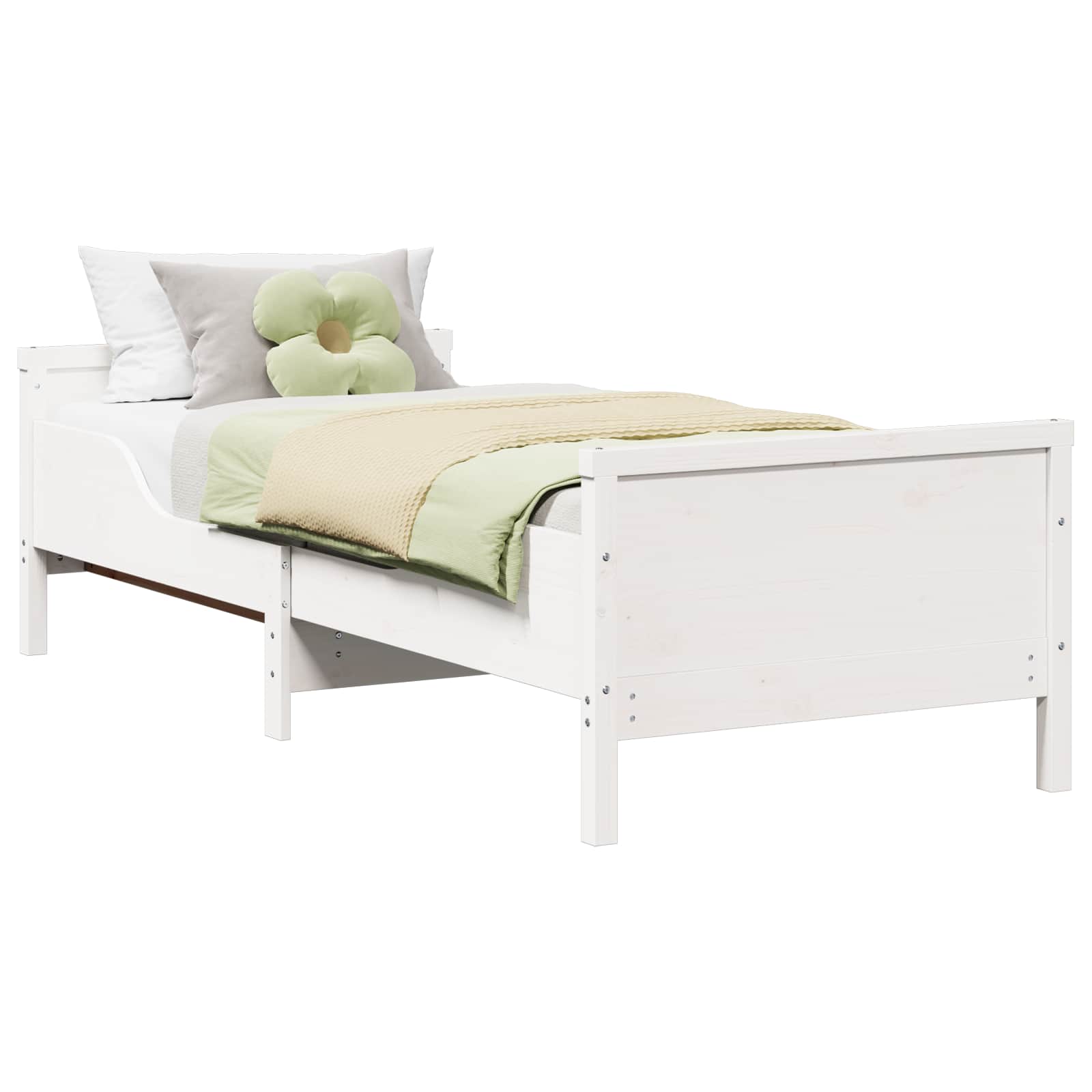 Struttura del letto Bianco 80 x 200 cm Legno multistrato | homemem39