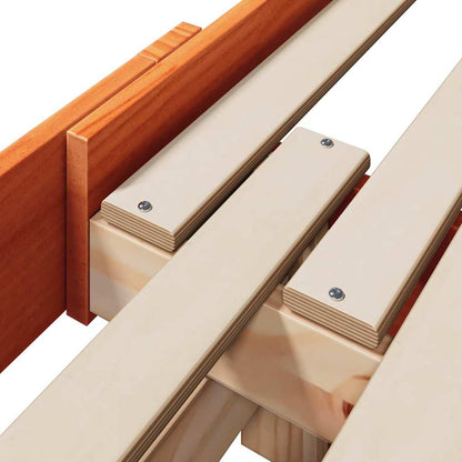 Struttura del letto con testiera Marrone cerato 80 x 200 cm | homemem39