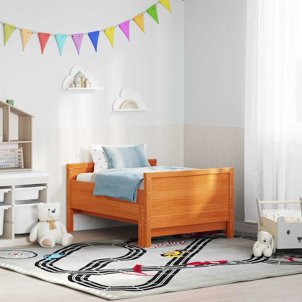 Struttura del letto con testiera Marrone cerato 80 x 200 cm | homemem39