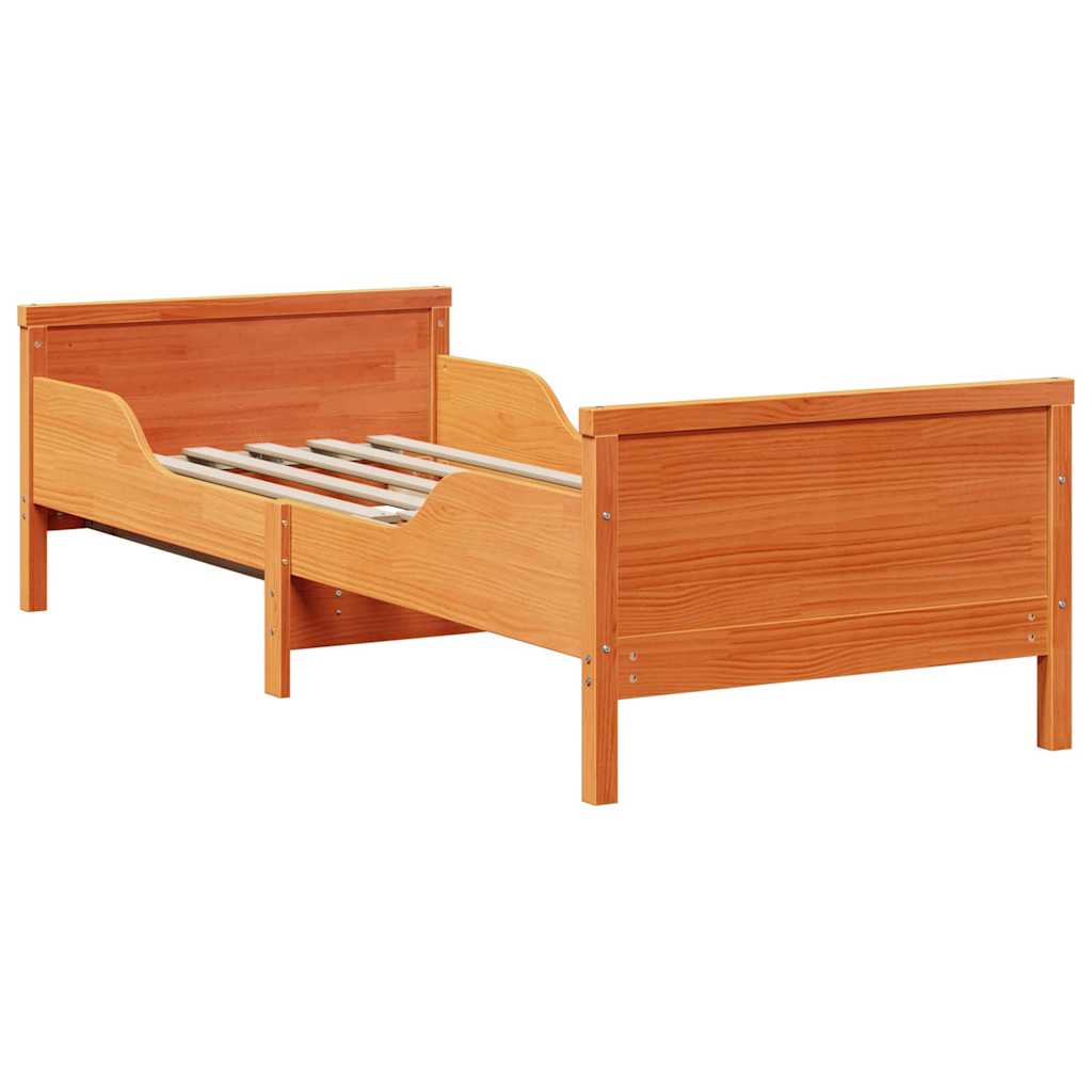 Struttura del letto con testiera Marrone cerato 80 x 200 cm | homemem39