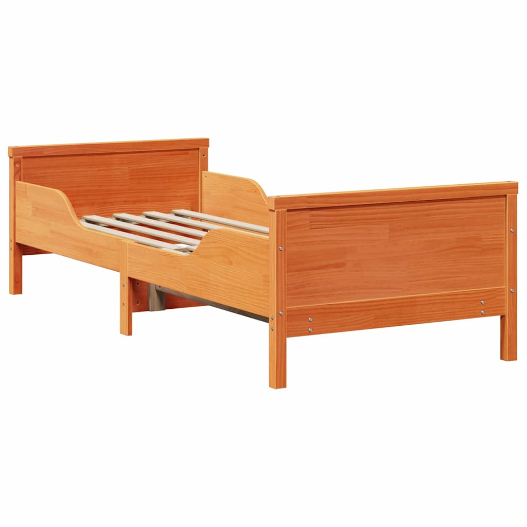 Struttura del letto con testiera Marrone cerato 80 x 200 cm | homemem39