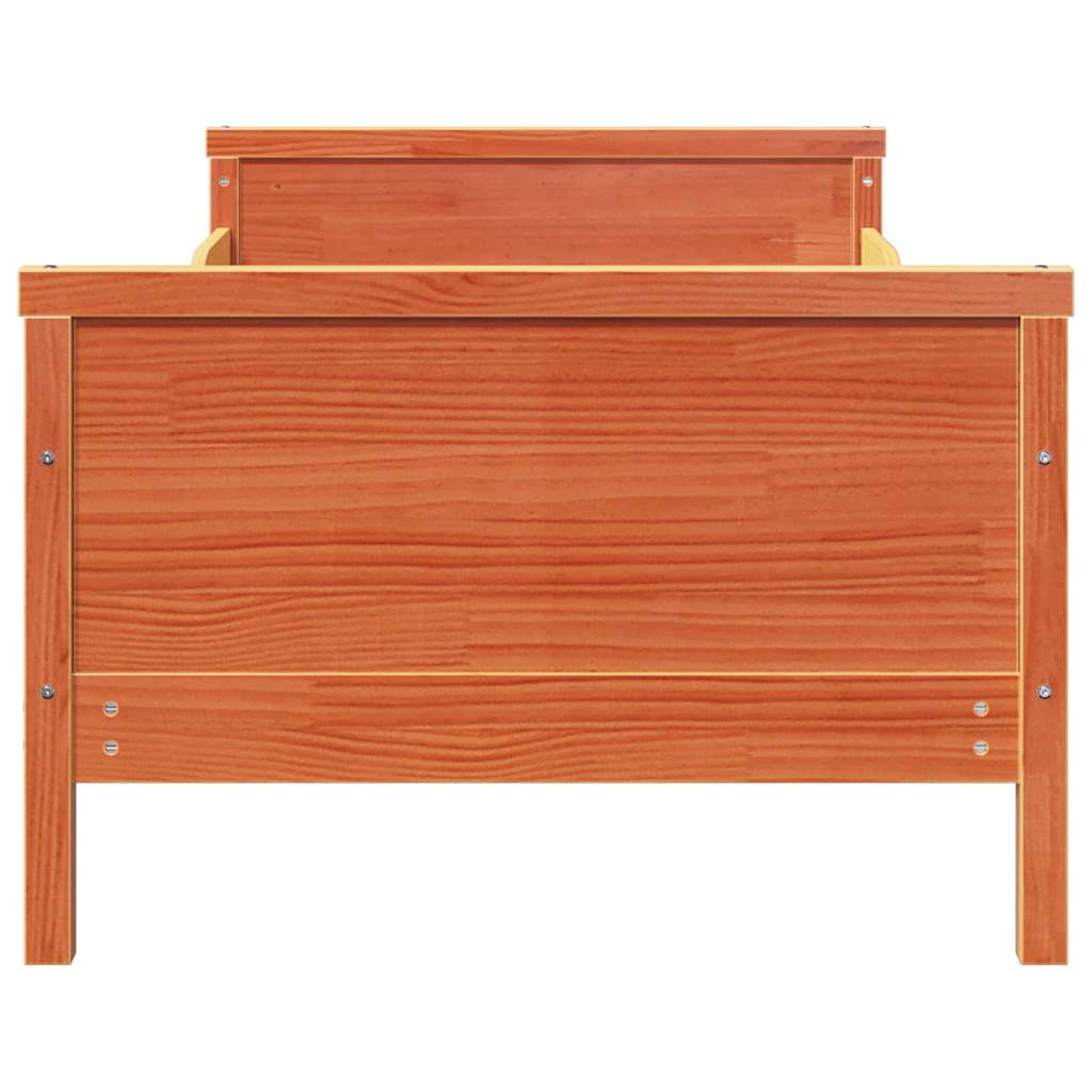 Struttura del letto con testiera Marrone cerato 80 x 200 cm | homemem39