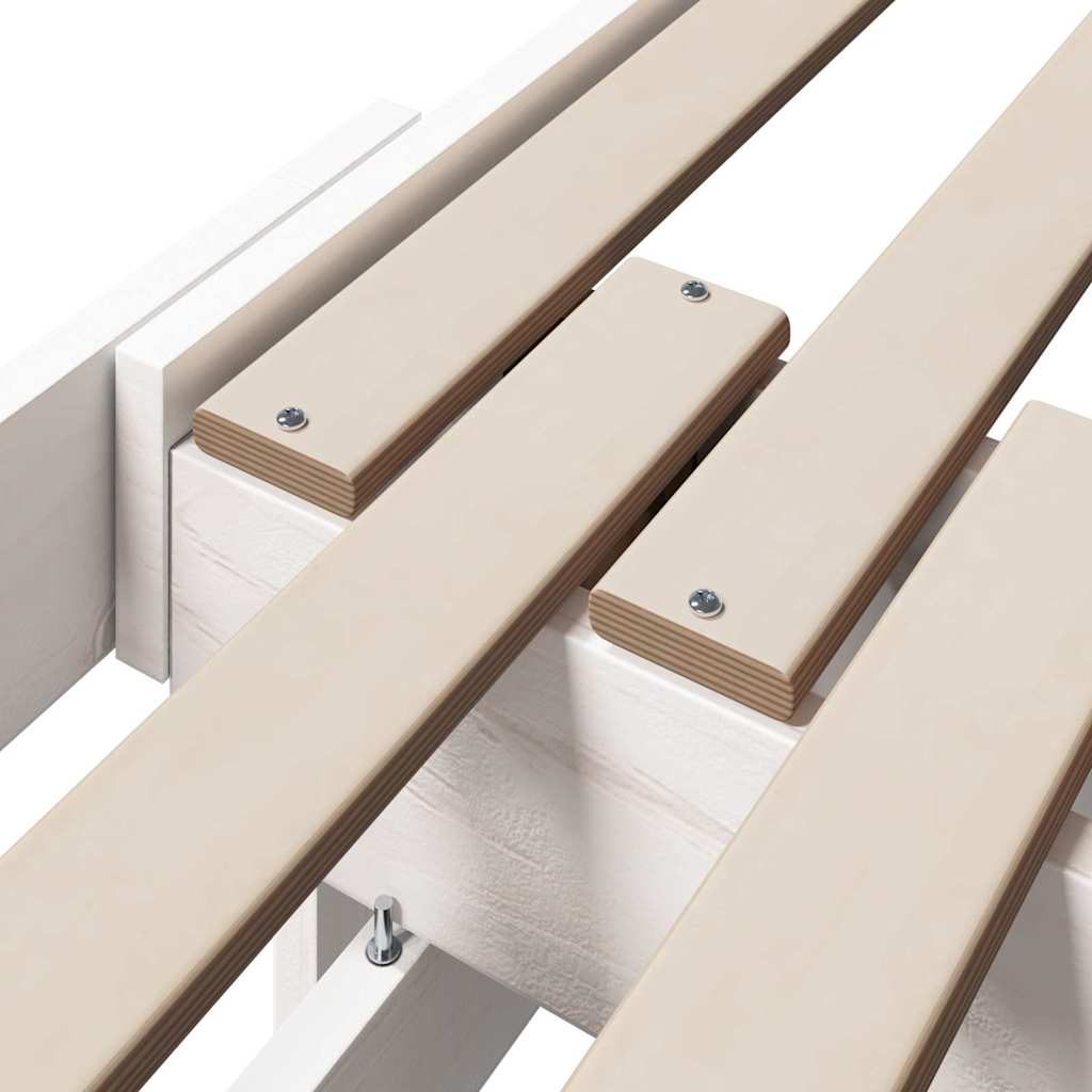 Struttura del letto Bianco 80 x 200 cm Legno multistrato | homemem39