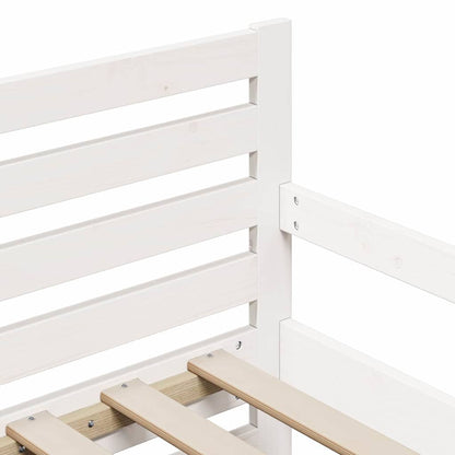Struttura del letto Bianco 80 x 200 cm Legno multistrato | homemem39
