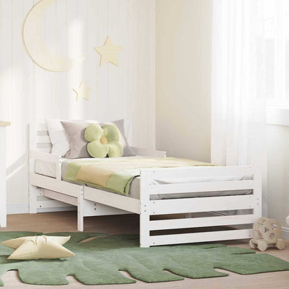 Struttura del letto Bianco 80 x 200 cm Legno multistrato | homemem39