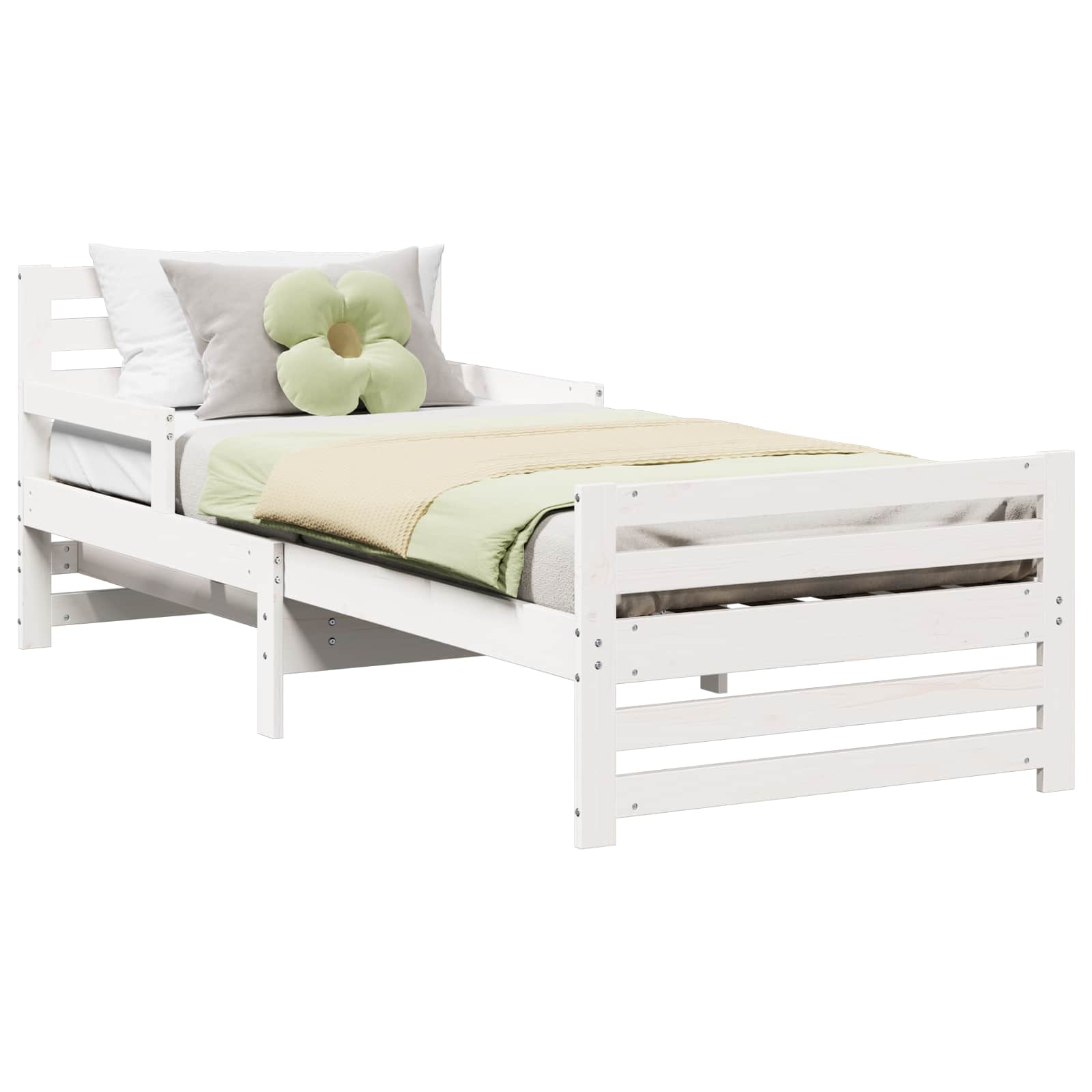 Struttura del letto Bianco 80 x 200 cm Legno multistrato | homemem39