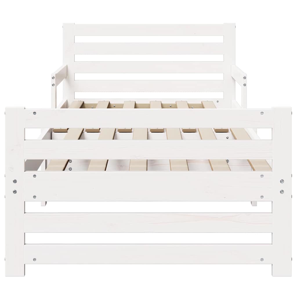 Struttura del letto Bianco 80 x 200 cm Legno multistrato | homemem39