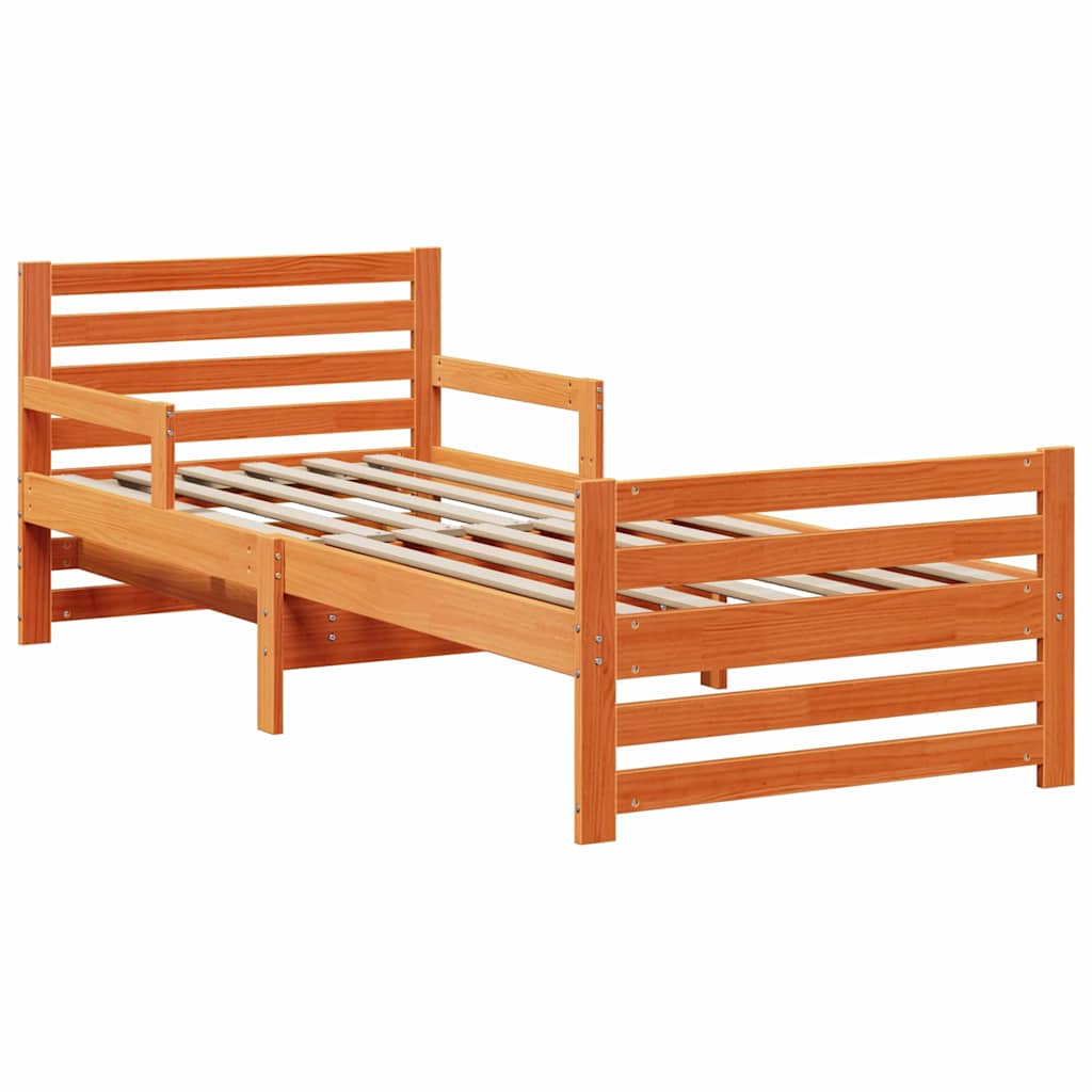 Struttura del letto con testiera Marrone cerato 80 x 200 cm | homemem39