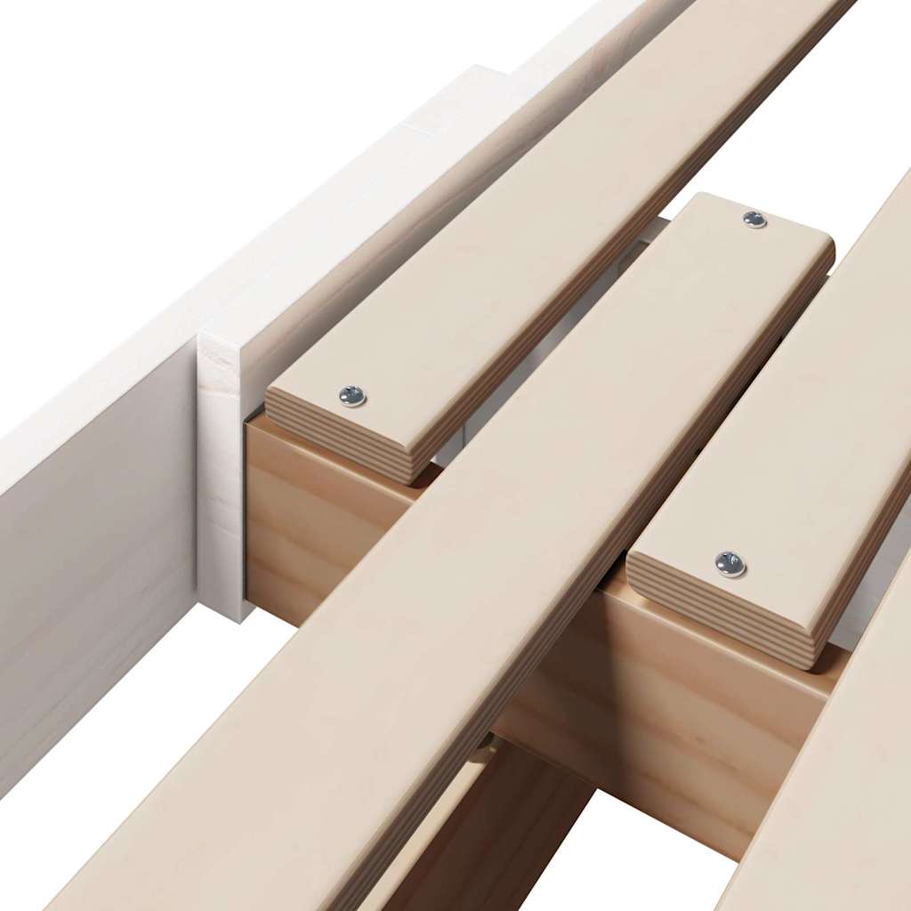 Struttura del letto Bianco 80 x 200 cm Legno multistrato | homemem39