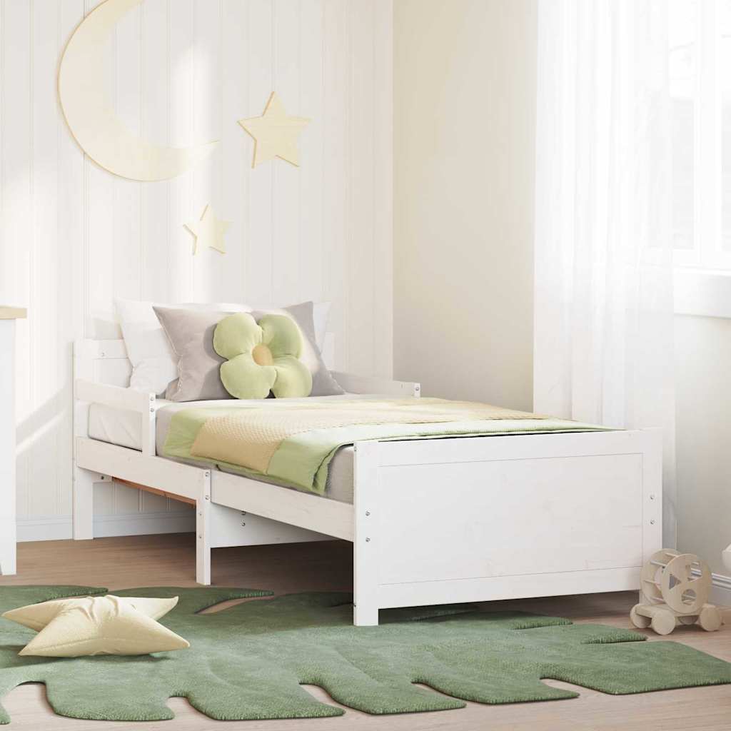 Struttura del letto Bianco 80 x 200 cm Legno multistrato | homemem39