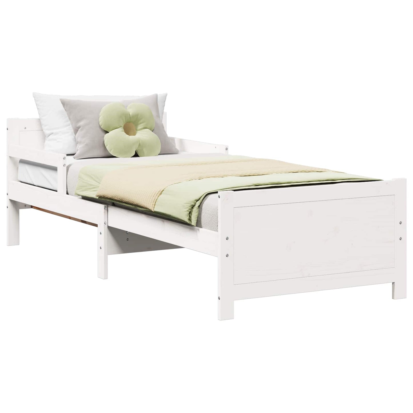 Struttura del letto Bianco 80 x 200 cm Legno multistrato | homemem39