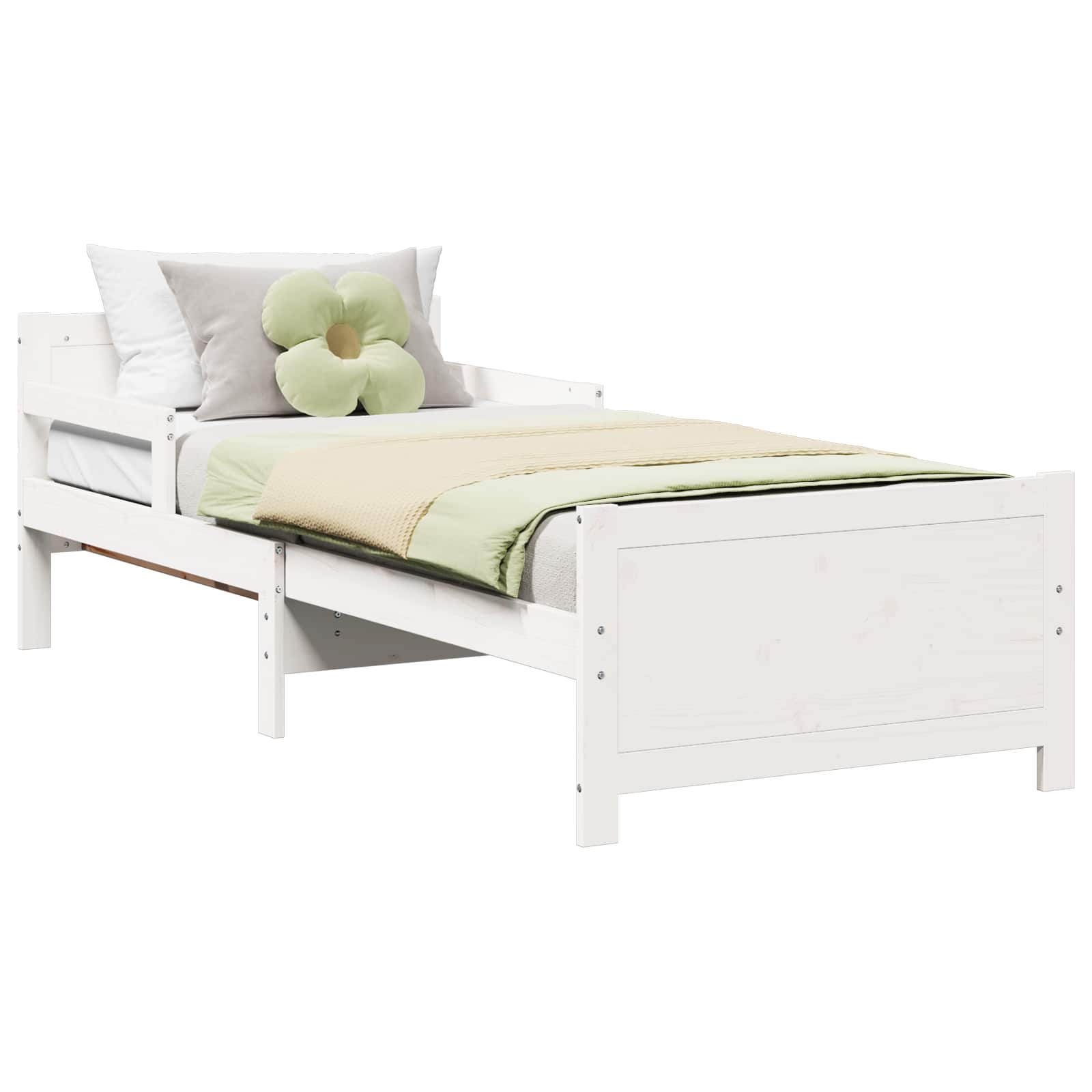 Struttura del letto Bianco 80 x 200 cm Legno multistrato | homemem39