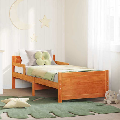 Struttura del letto con testiera Marrone cerato 80 x 200 cm | homemem39