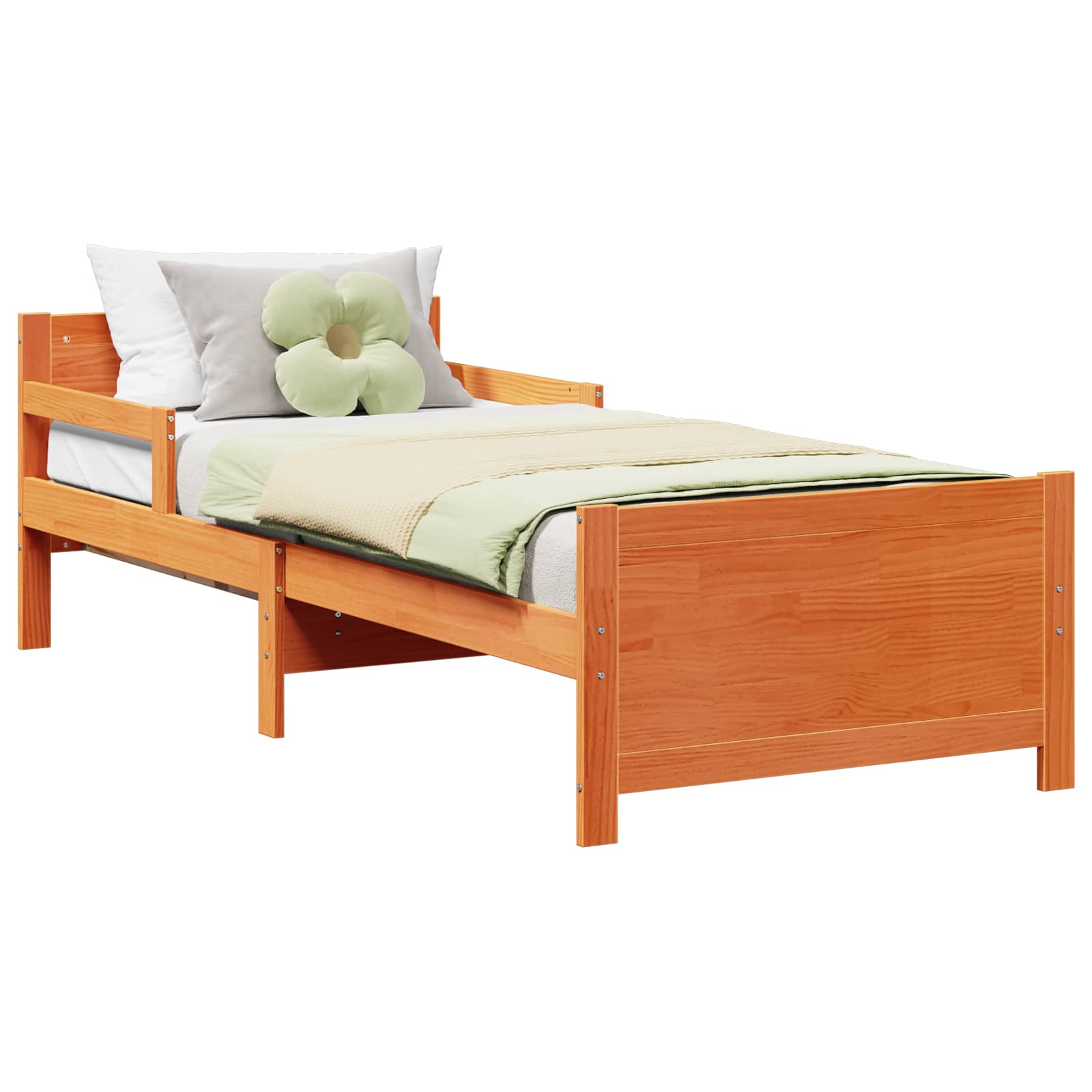 Struttura del letto con testiera Marrone cerato 80 x 200 cm | homemem39