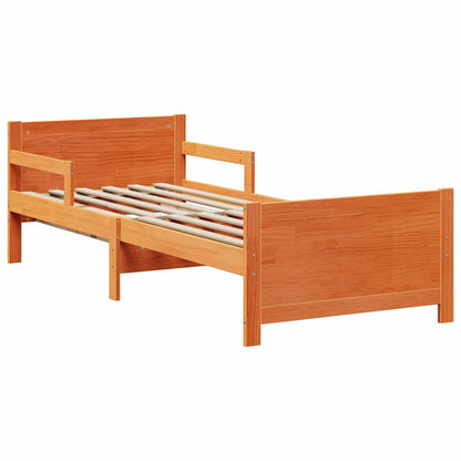 Struttura del letto con testiera Marrone cerato 80 x 200 cm | homemem39